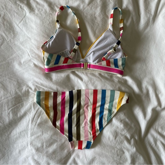 Boden rainbow stripe two piece bikini - Picture 3 of 11